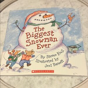 Scholastic's The Biggest Snowman Ever - Blue and White Cover